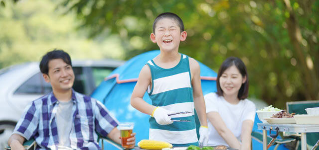 シナジーアークの親子キャンプでお互いのことを知る