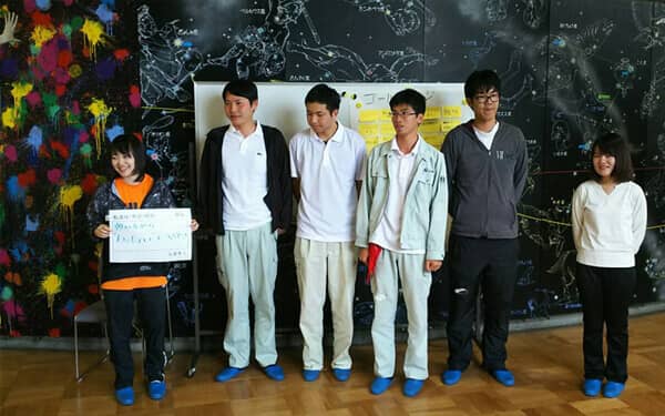 「焚火」の様子