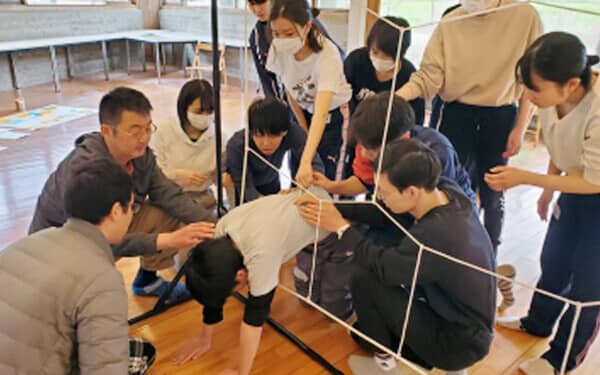 「蜘蛛の巣」の様子