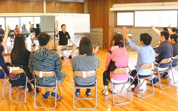 「焚火」の様子