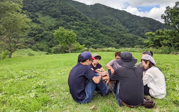 「焚火」の様子