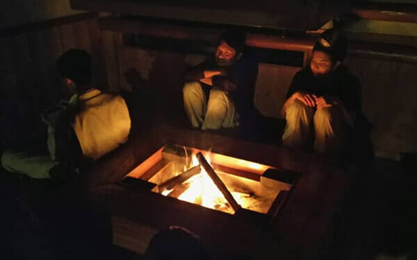 「焚火」の様子